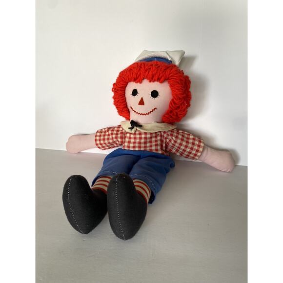 Vintage Raggedy Andy Doll Stitched I Love You 20" San Francisco - Picture 1 of 2